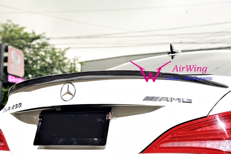 W117 - AMG style Carbon Trunk Spoiler 03